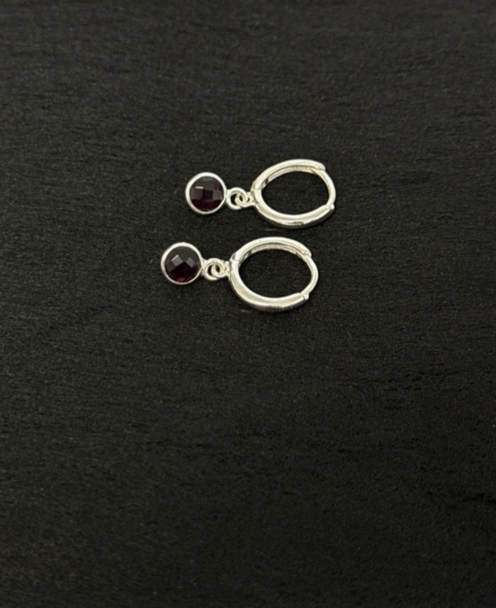 RED GARNET EARRINGS/Анар чулуун ээмэг