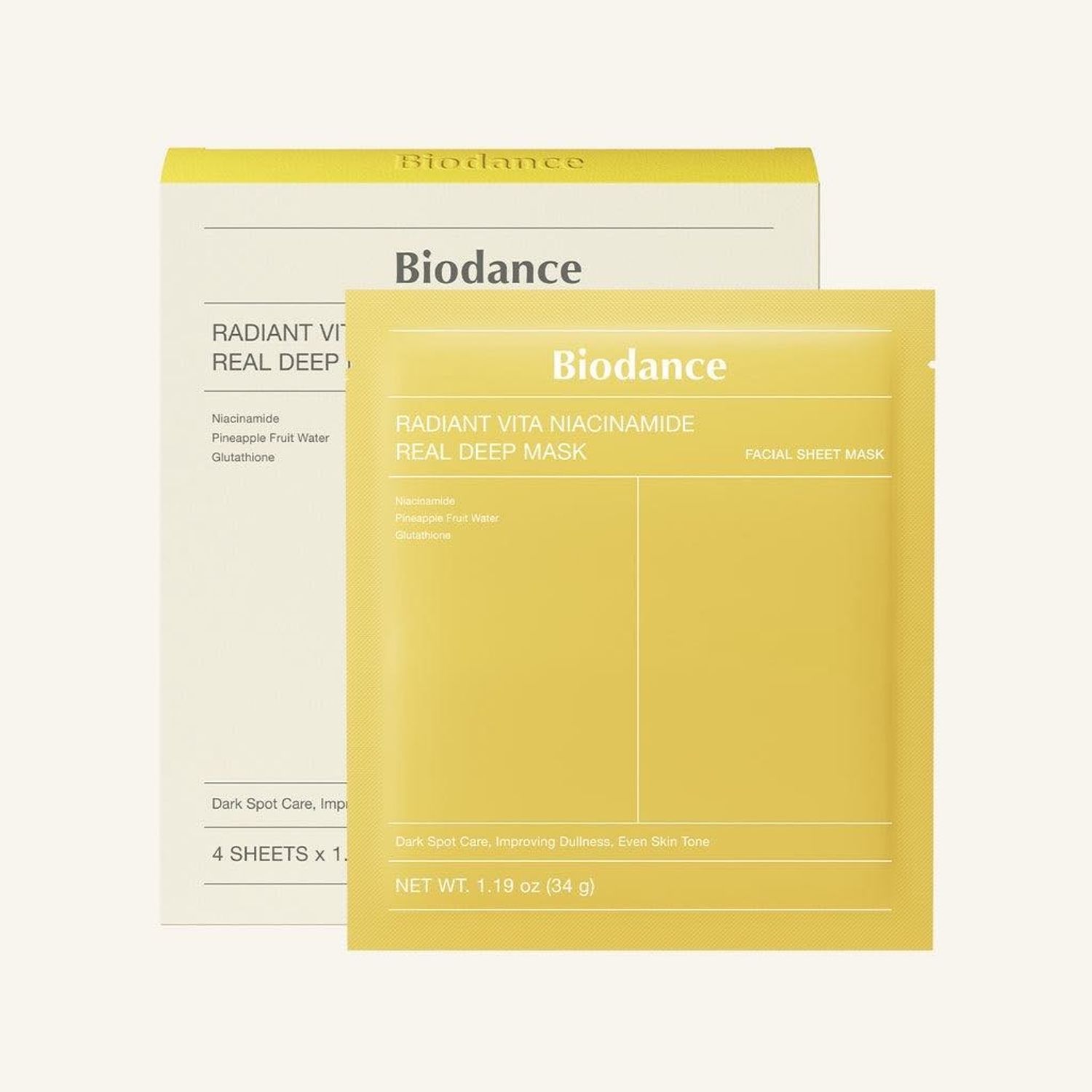 BIODANCE RADIANT VITA NIACINAMIDE REAL DEEP MASK 