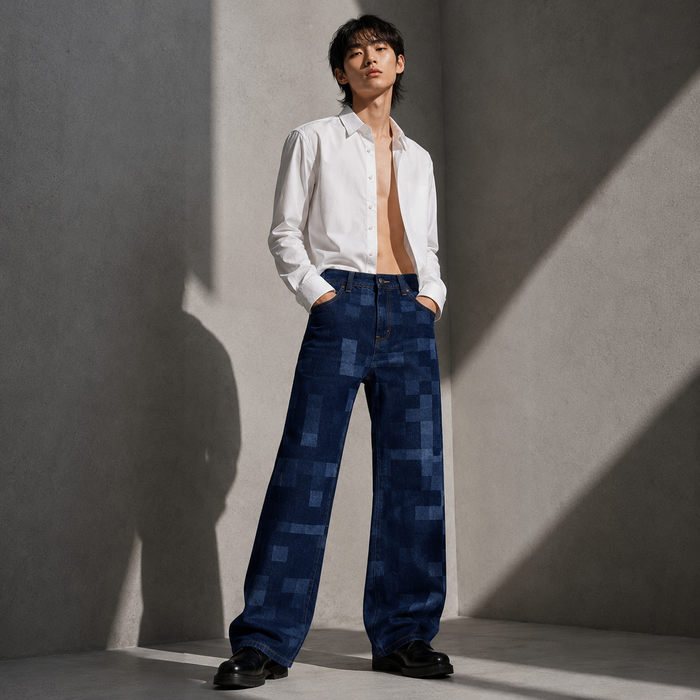 Mosaic Blue Denim