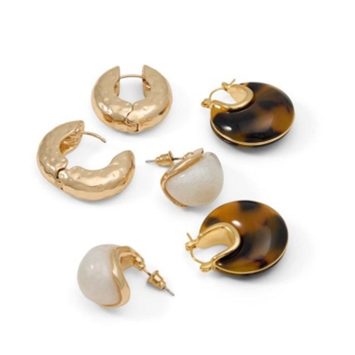 AUVE-240-OTHER BROWN-L Earrings