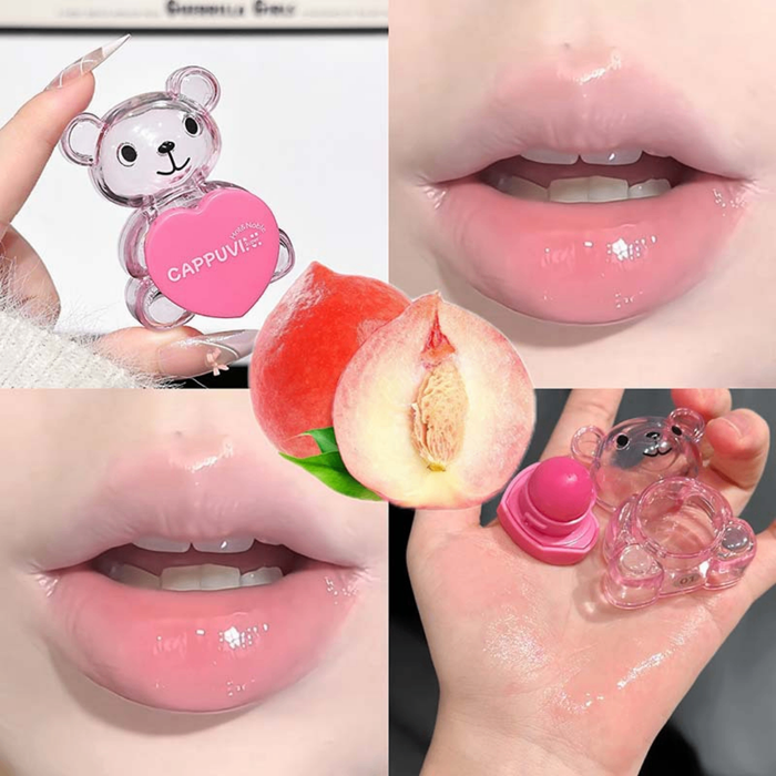 🧸 Cappuvini Bear Lip Balm – Чийгшүүлэгч уруулын тос