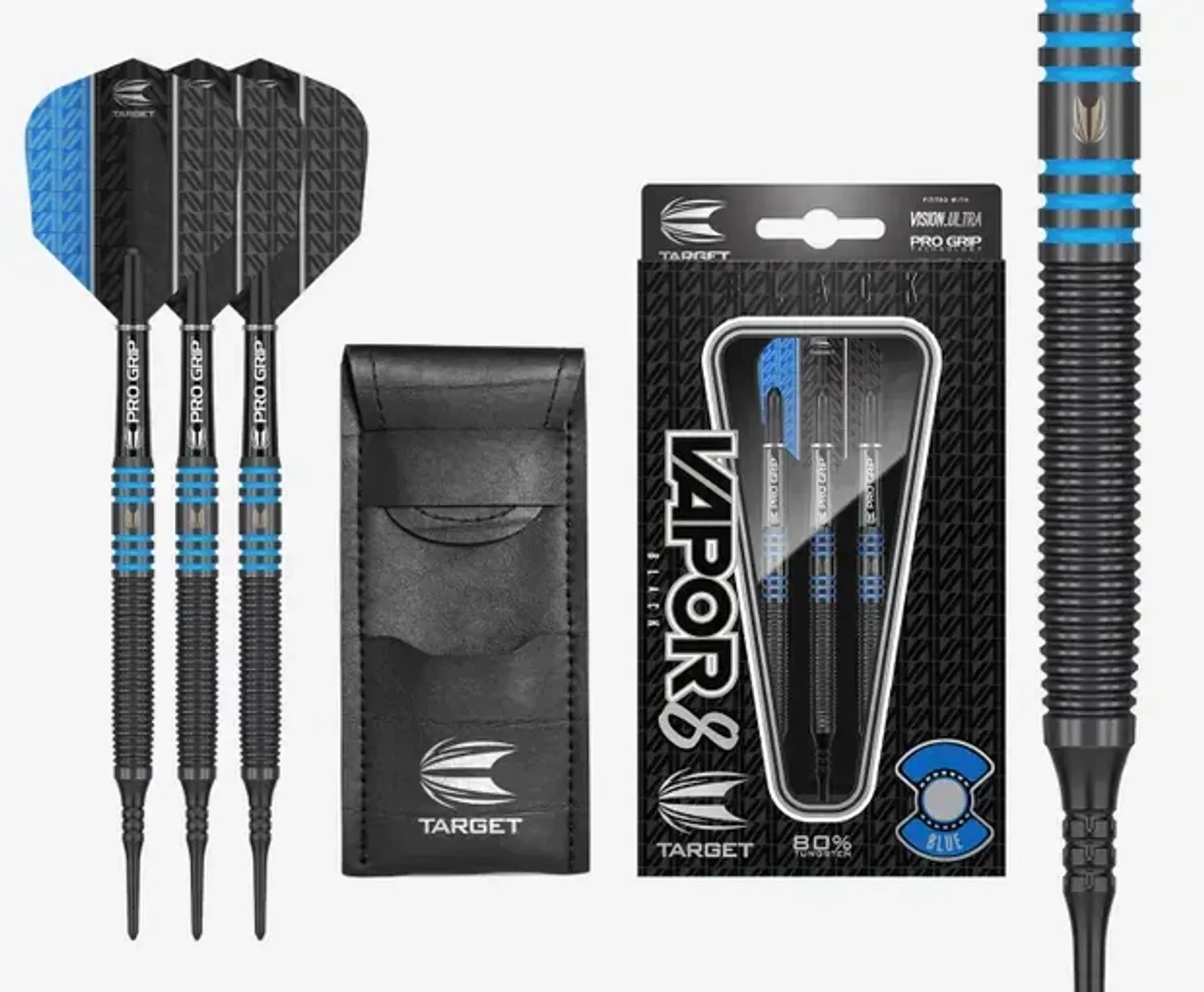 Target Vapor8 Black - Blue Soft tip