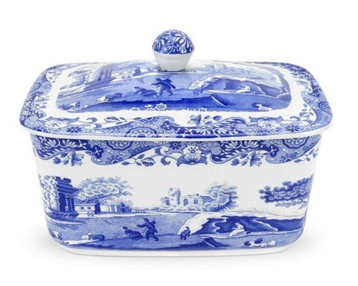 Butter Box 15cm/6" Blue Italian 