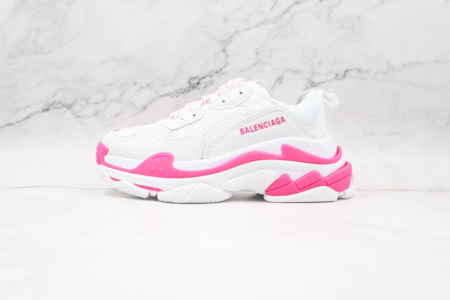 Balenciaga Triple S Fluo Pink White