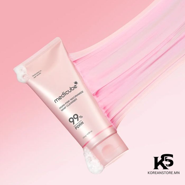 Medicube PDRN pink niacinamide whip cleanser 