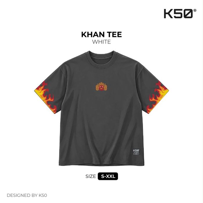 Khan Tee / Stone Washed black