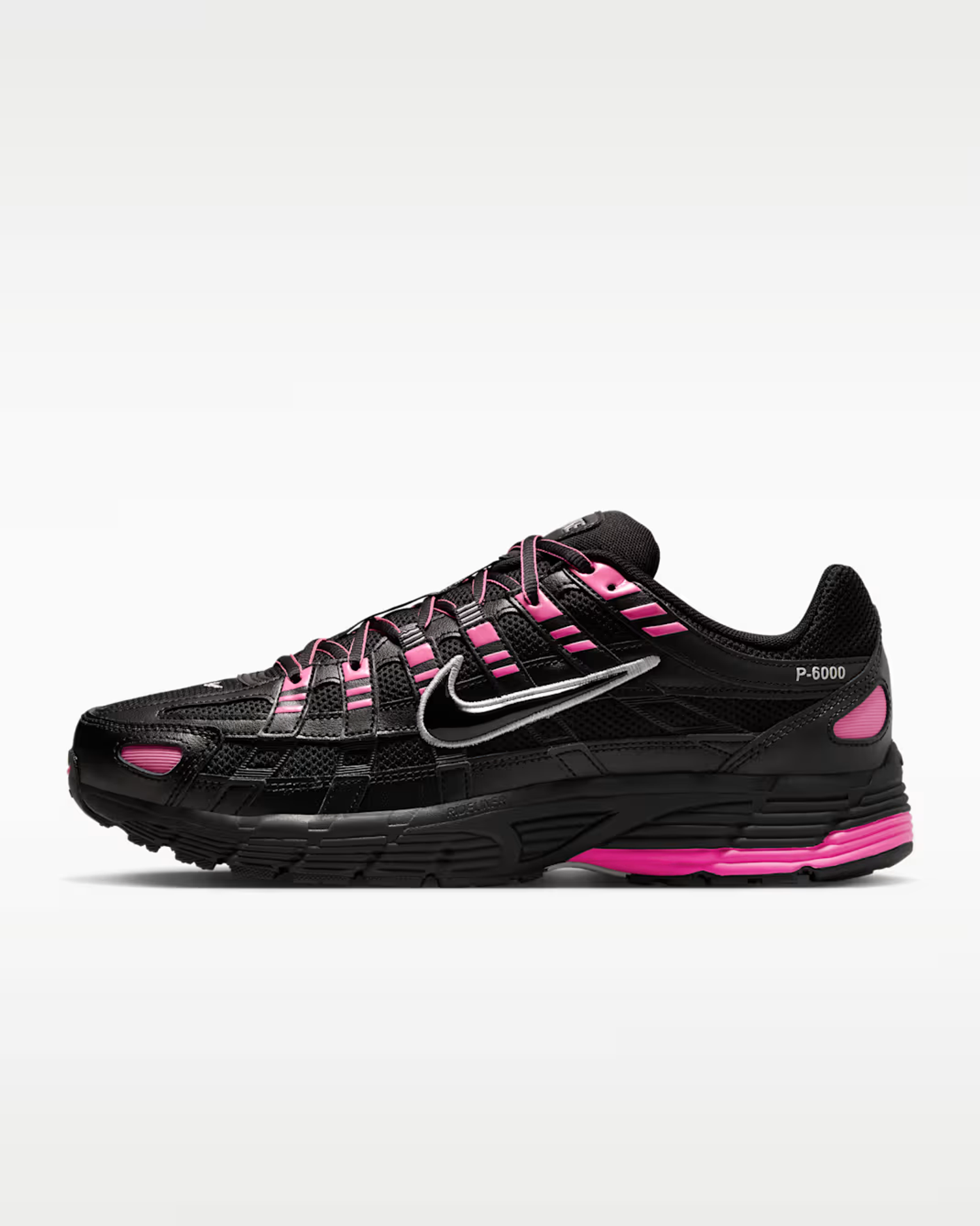 Nike P-6000 Pink Blast Metallic Silver Black