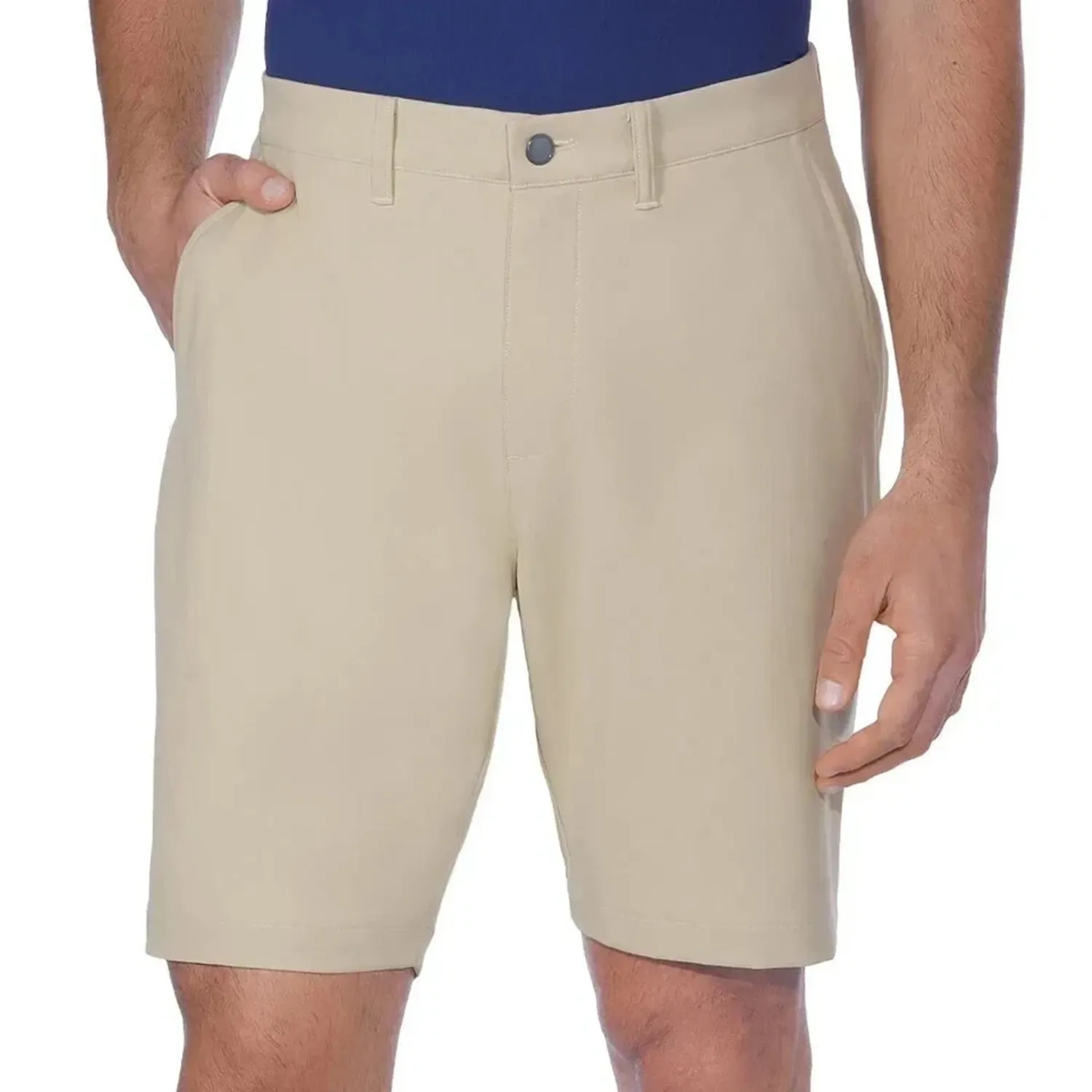 Kirkland Signature Men’s Zipper Pocket Waistband Shorts, Beige, Size 30