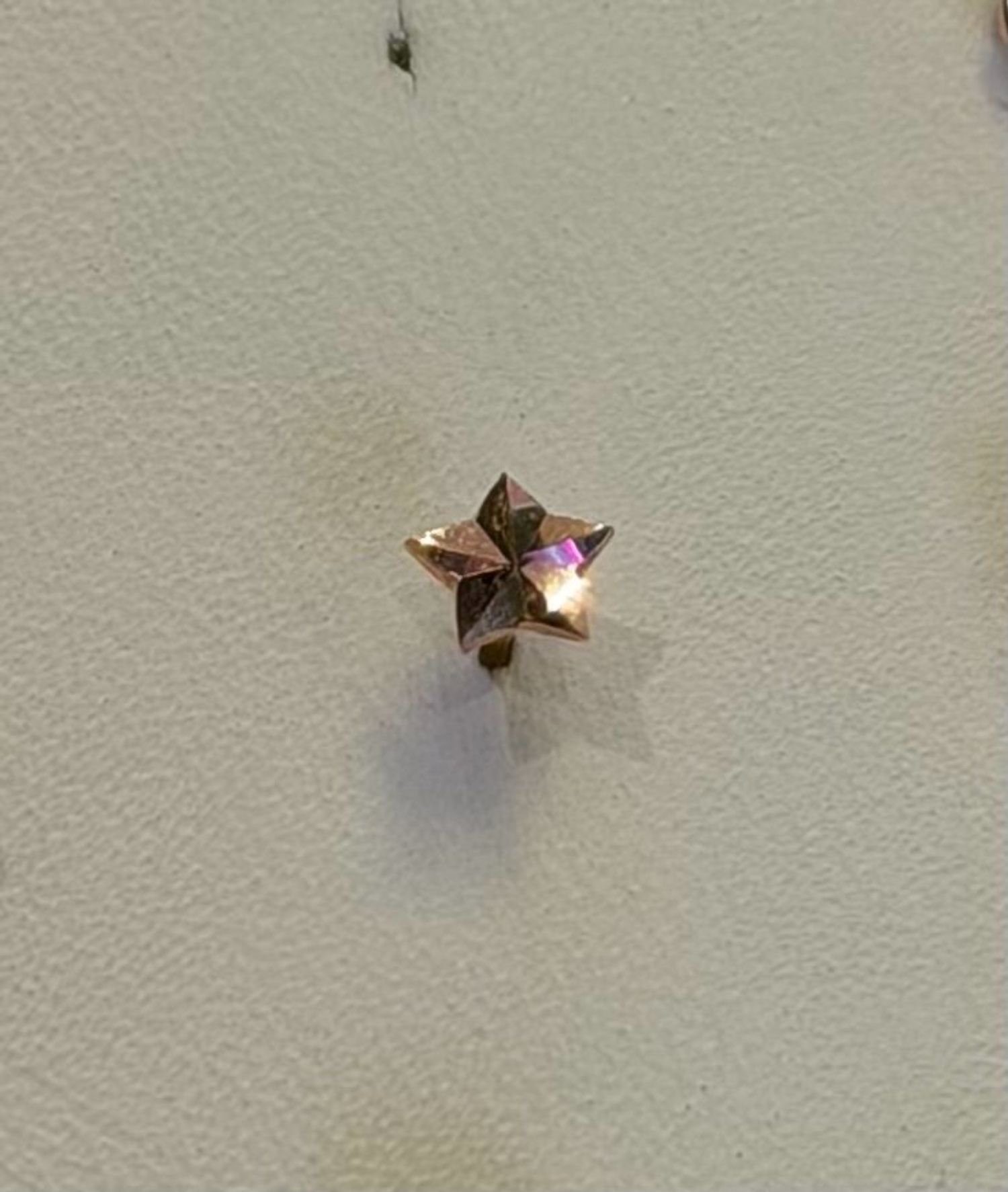 Rose gold piercing 6мм 