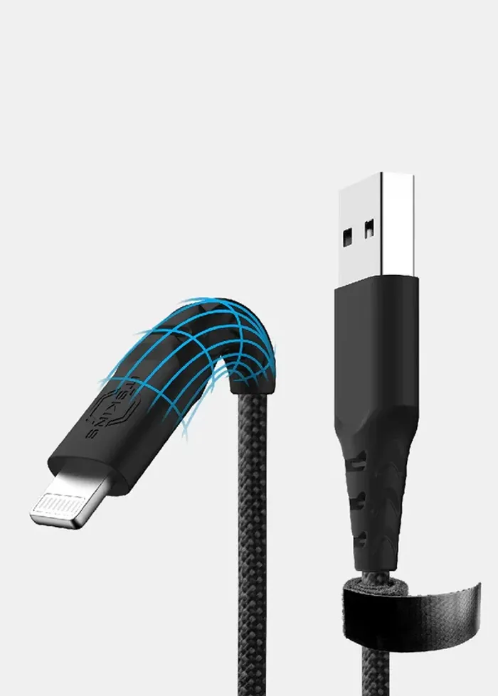 Hybrid cable USB A to Lightning 2m