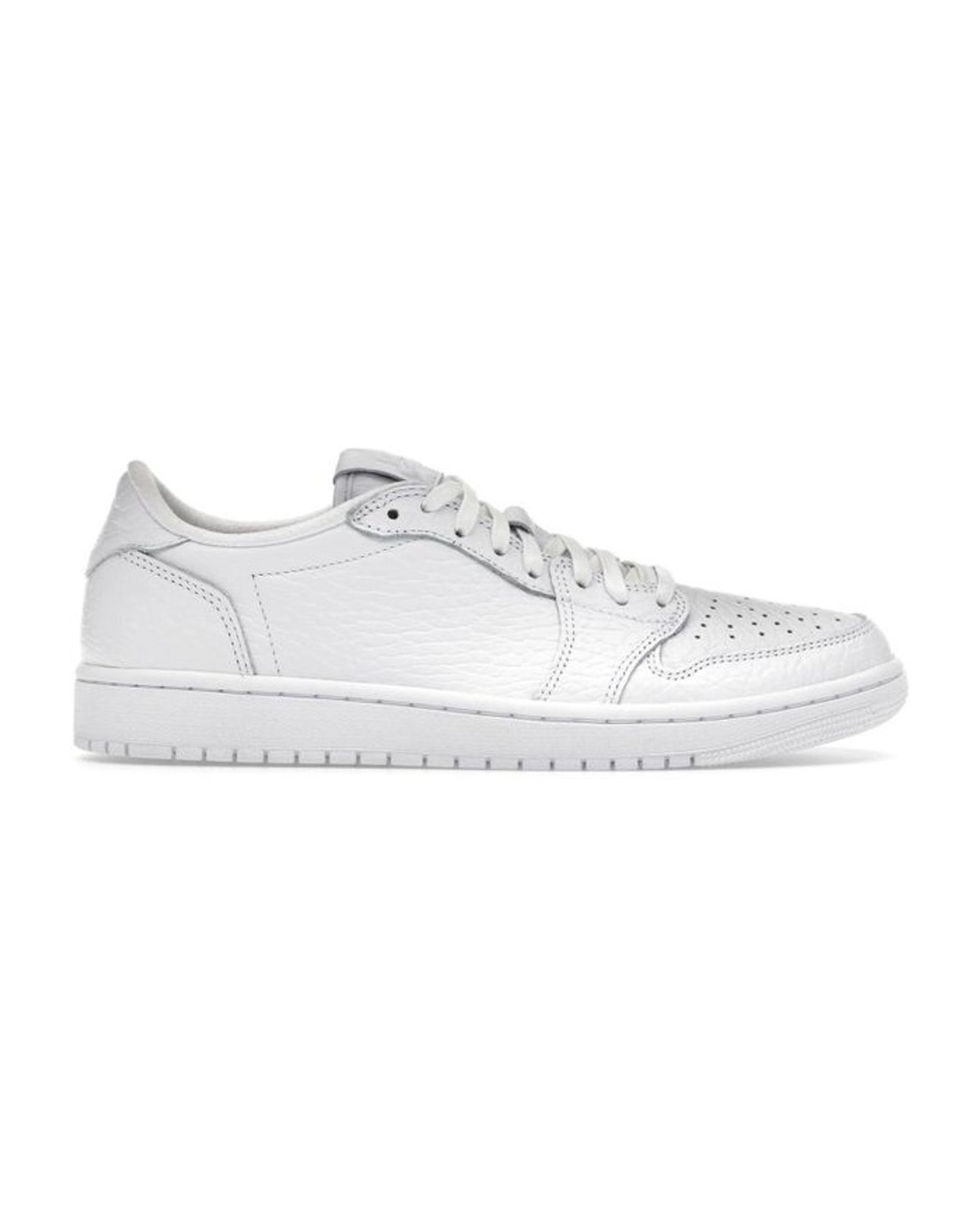 Jordan 1 Retro Low Swooshless Triple White (2025)