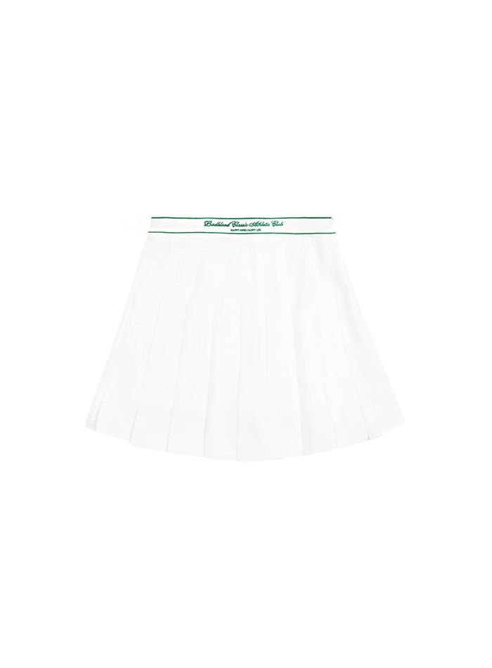 Classic Athletic Logo Tennis Skirt - Green Logo