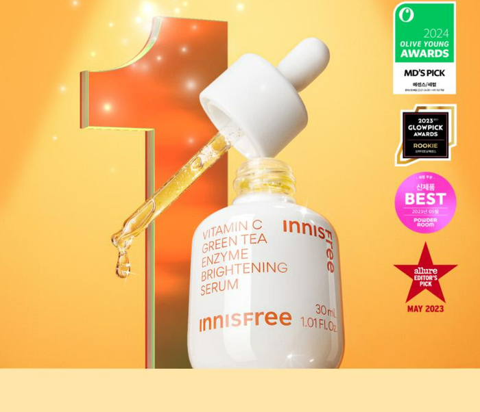 INNISFREE VITAMIN C GREEN TEA ENZYME BRIGHTENING SERUM 30ML 