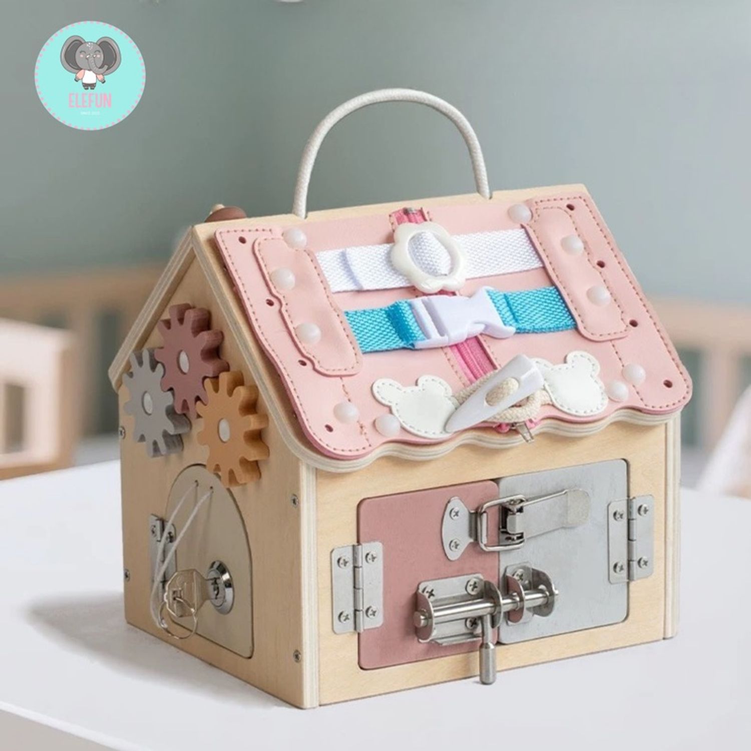 Montessori wooden house