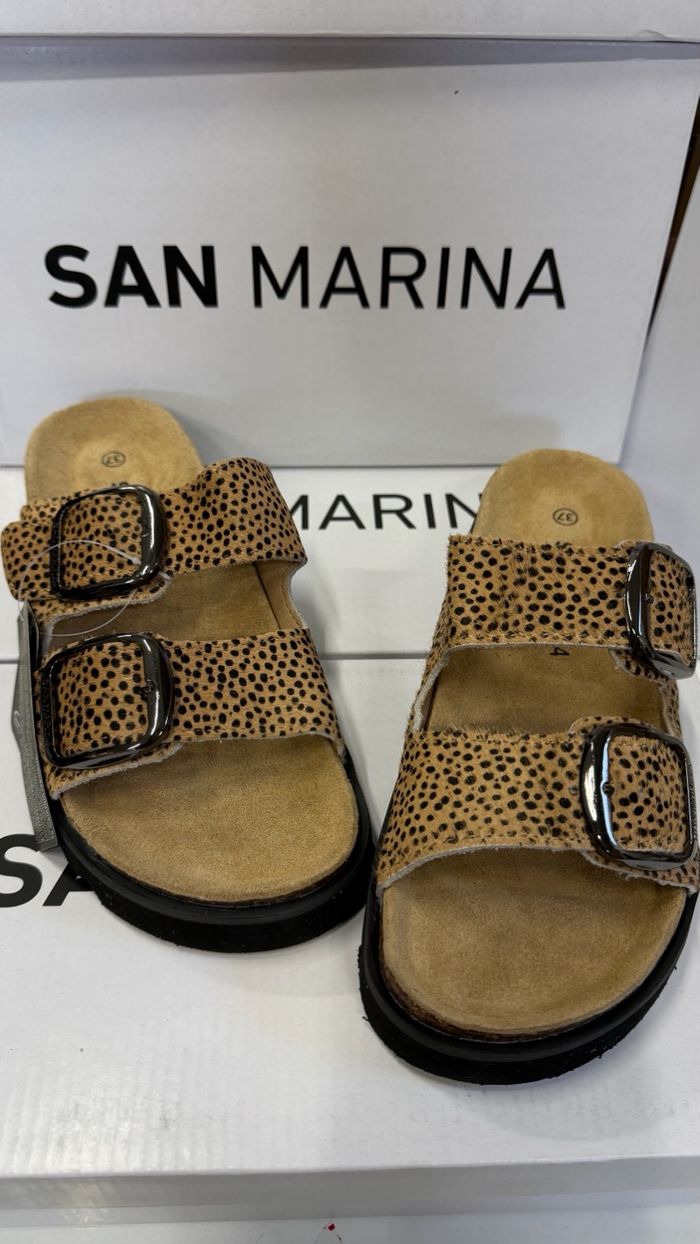 San marina leopard Horse leather