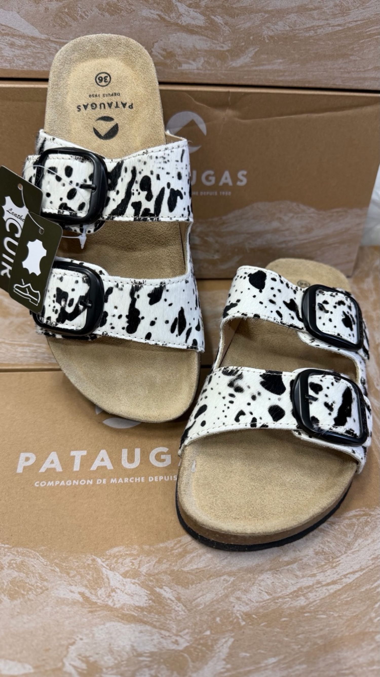 Pataguas cow sandal