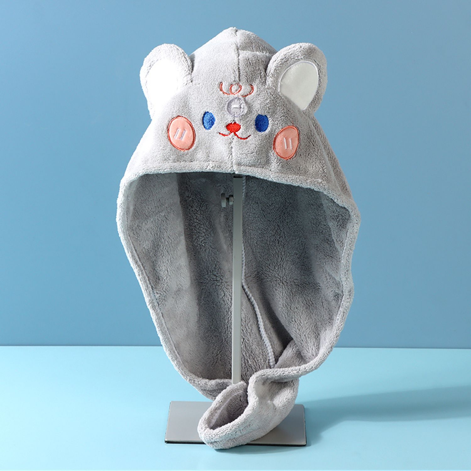 Nifty Bear Hair-Drying Cap (Gray)