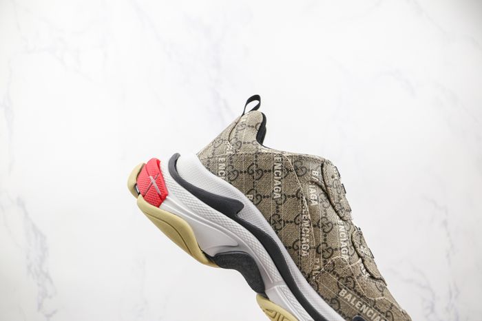 Gucci Balenciaga X Hacker Ebony Triple S Sneakers 