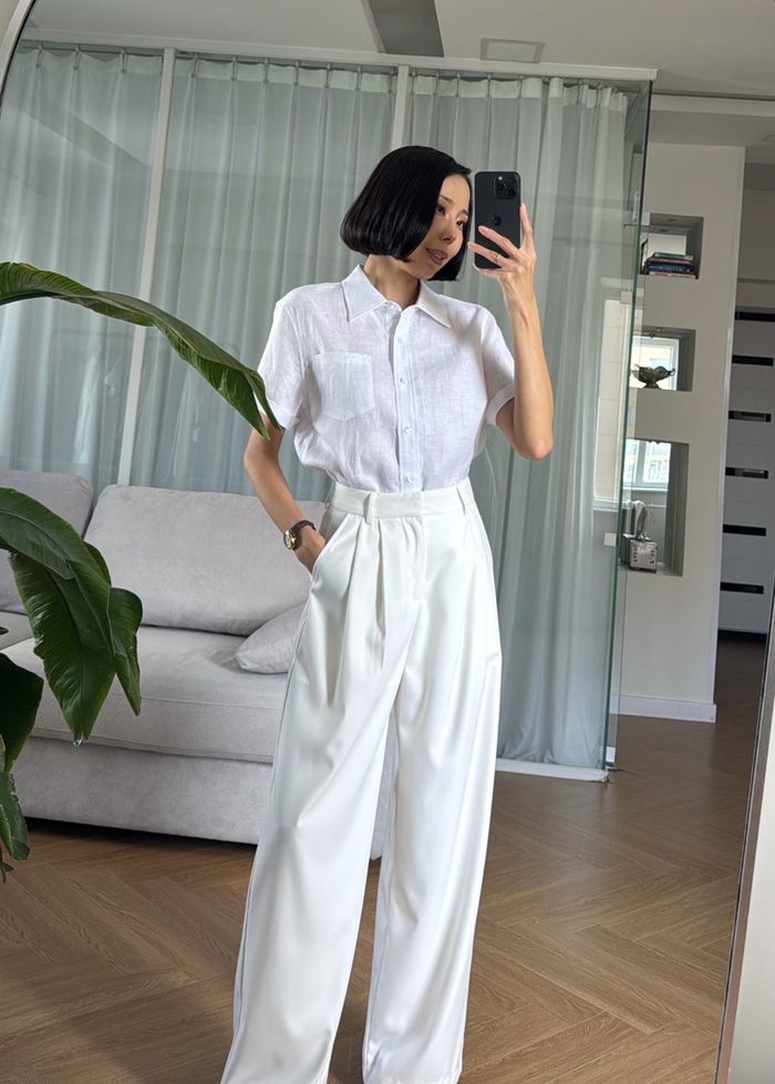 Linen Short-Sleeved Shirt