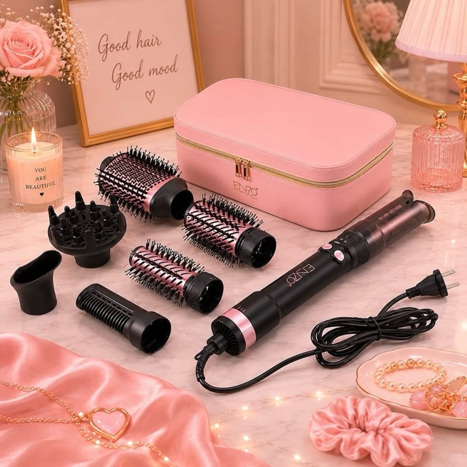 Enzo Professional EN-760 Үсний Стайлер – 7in1 иж бүрдэл