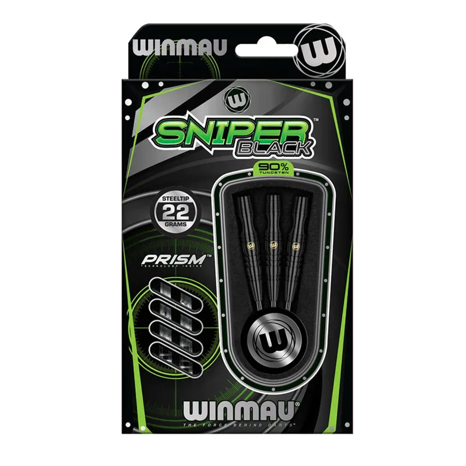 Winmau SNIPER BLACK 2 Tungsten 90% Steel Tip