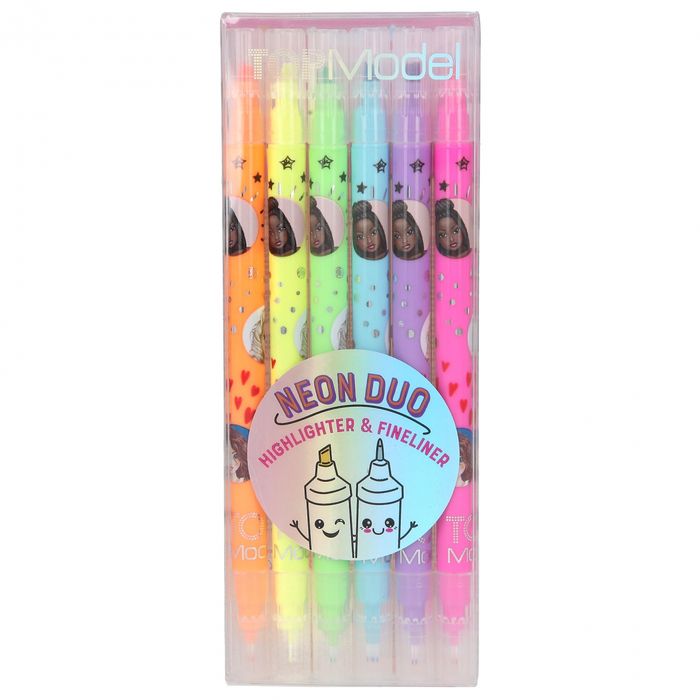 TOPModel Double highlighter& Fineliner