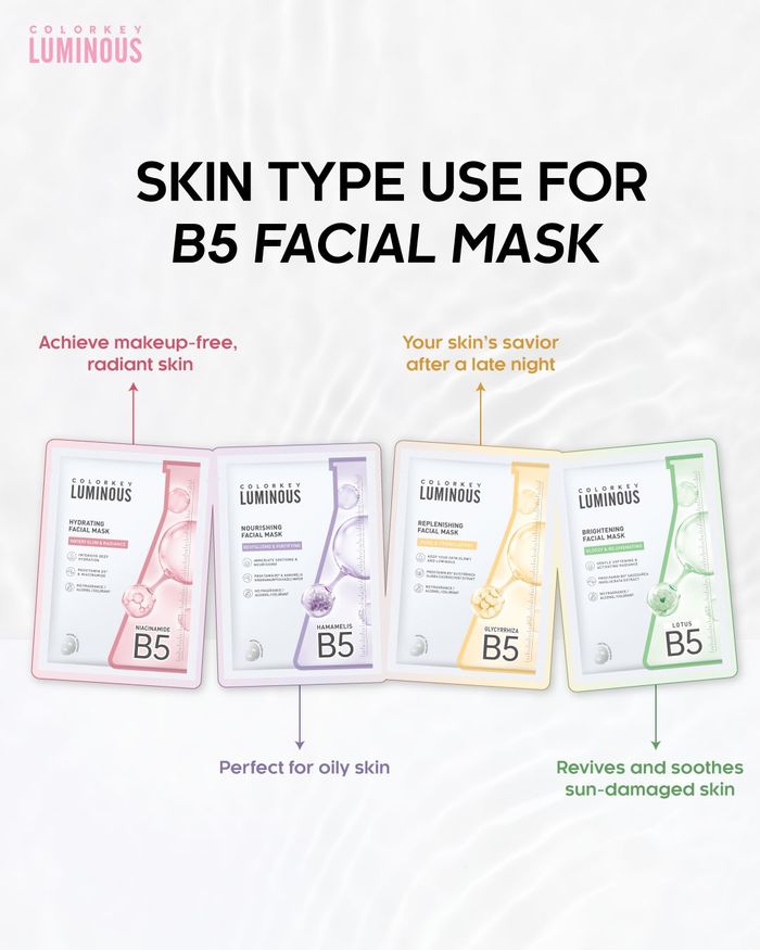 COLORKEY LUMINOUS B5 FACIAL MASK 25ml*10pcs