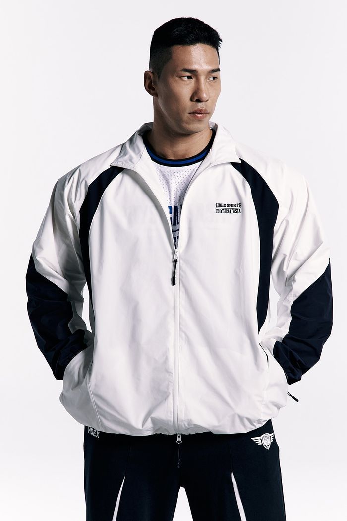 [HDEX X PHYSICAL: ASIA] Color Block Jacket White