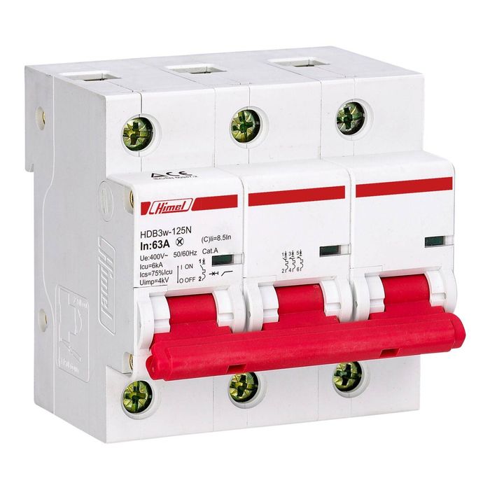 HDB3w-125, 10 kA, 3P, 100 A