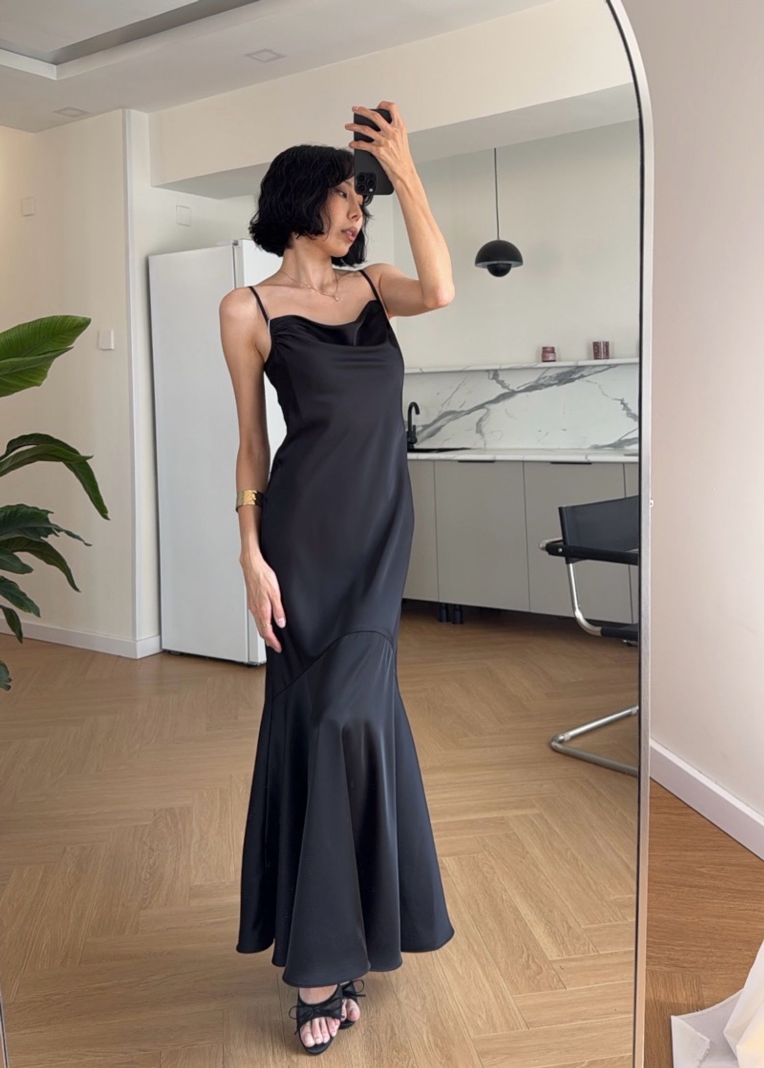 Satin Sling Dress 