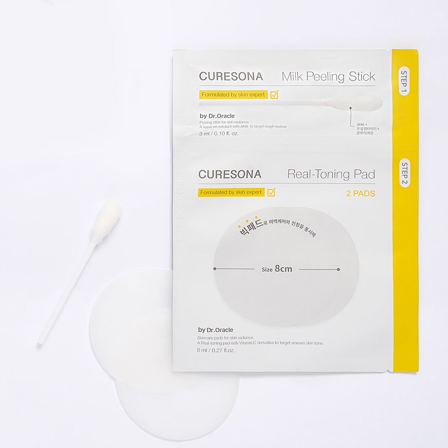 Milk Peeling Stick & Real-Toning Pad 1 piece