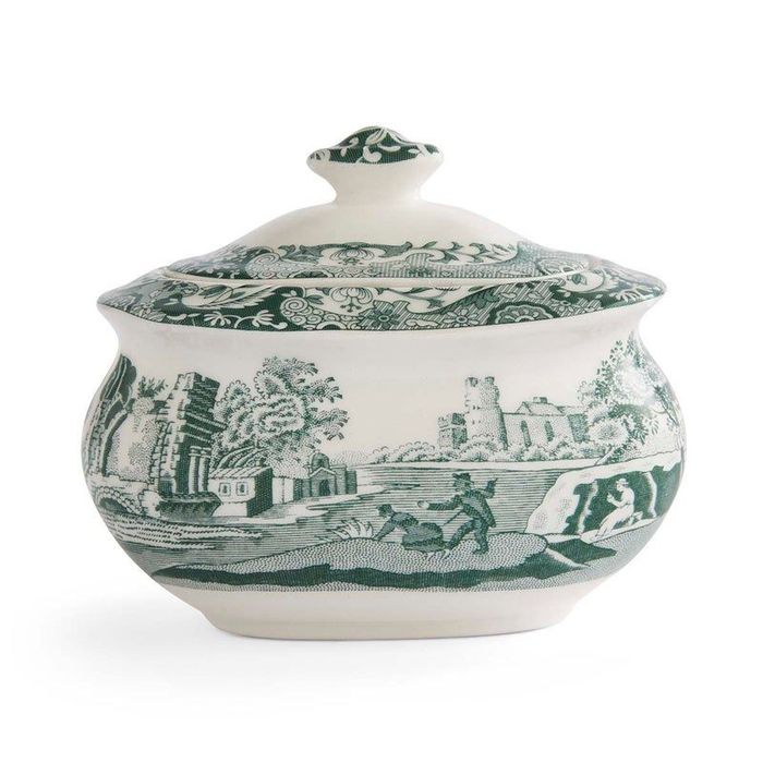 Spode Heritage Green Italian Lidded Sugar Bowl 250ml