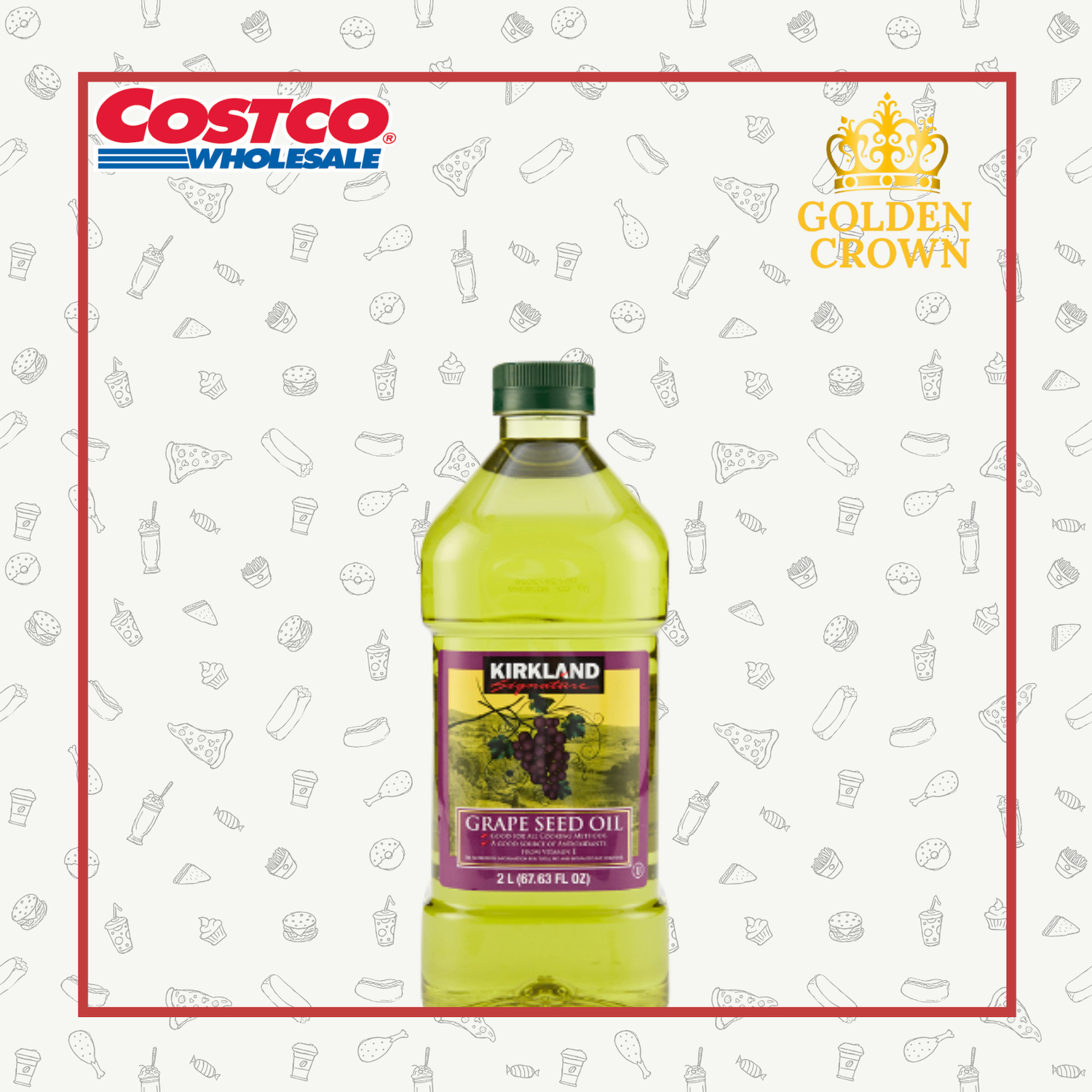Kirkland Grape seed oil 2л