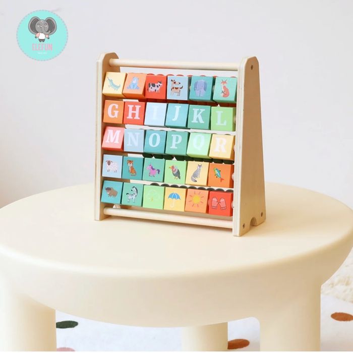2 In 1 Abacus Stand & Alphabet A
