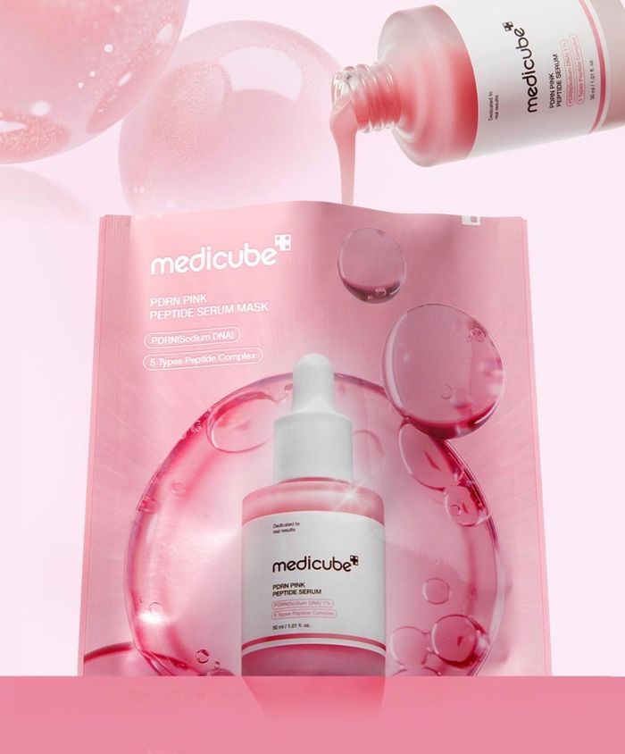 MEDICUBE PDRN PINK PEPTIDE SERUM MASK 