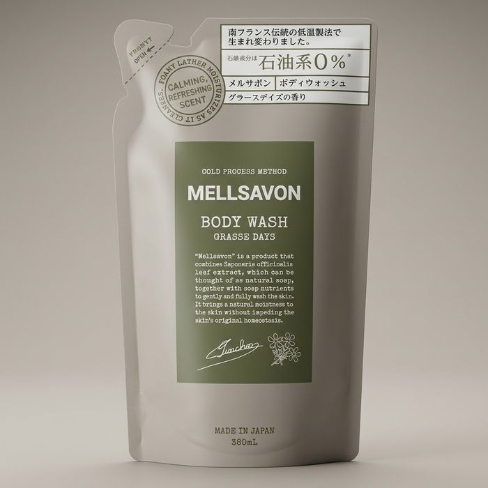 MELLSAVON биеийн шингэн саван, нөөц сав 380 мл (Grasse Days)