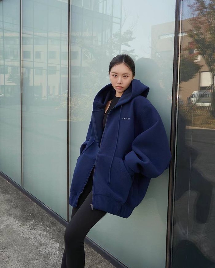 24 fw fleece storm hoodie zip-up