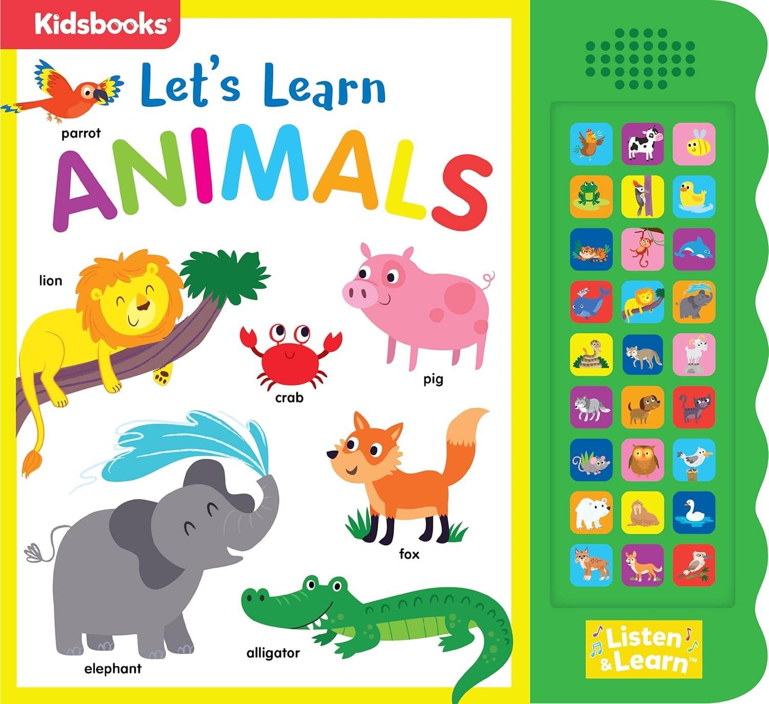 27-Button Sound Book Let's Learn Animals