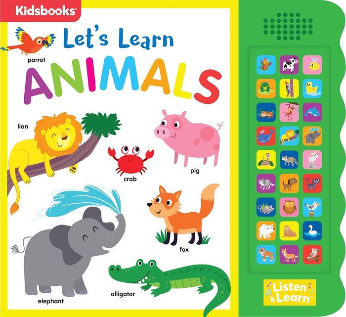 27-Button Sound Book Let's Learn Animals