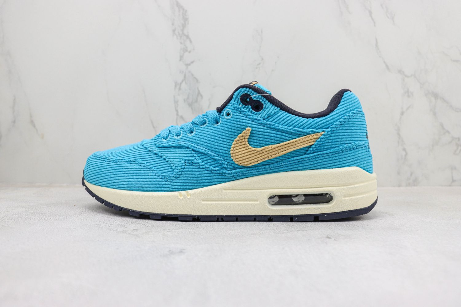 Nike Air Max 1 Corduroy Baltic Blue Sesame Gridiron Sail