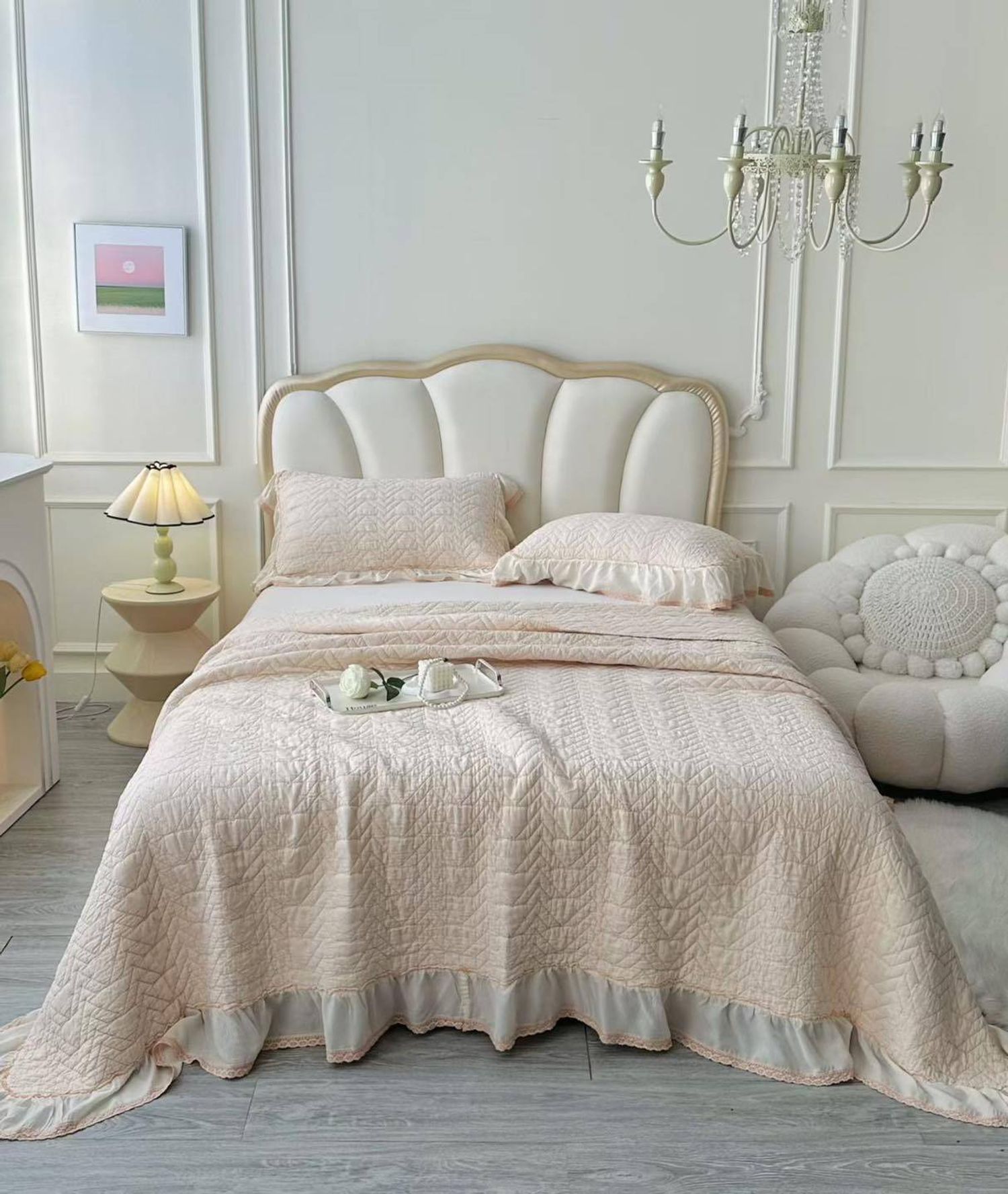 Сатин ширмэл даавуун орны бүтээлэг