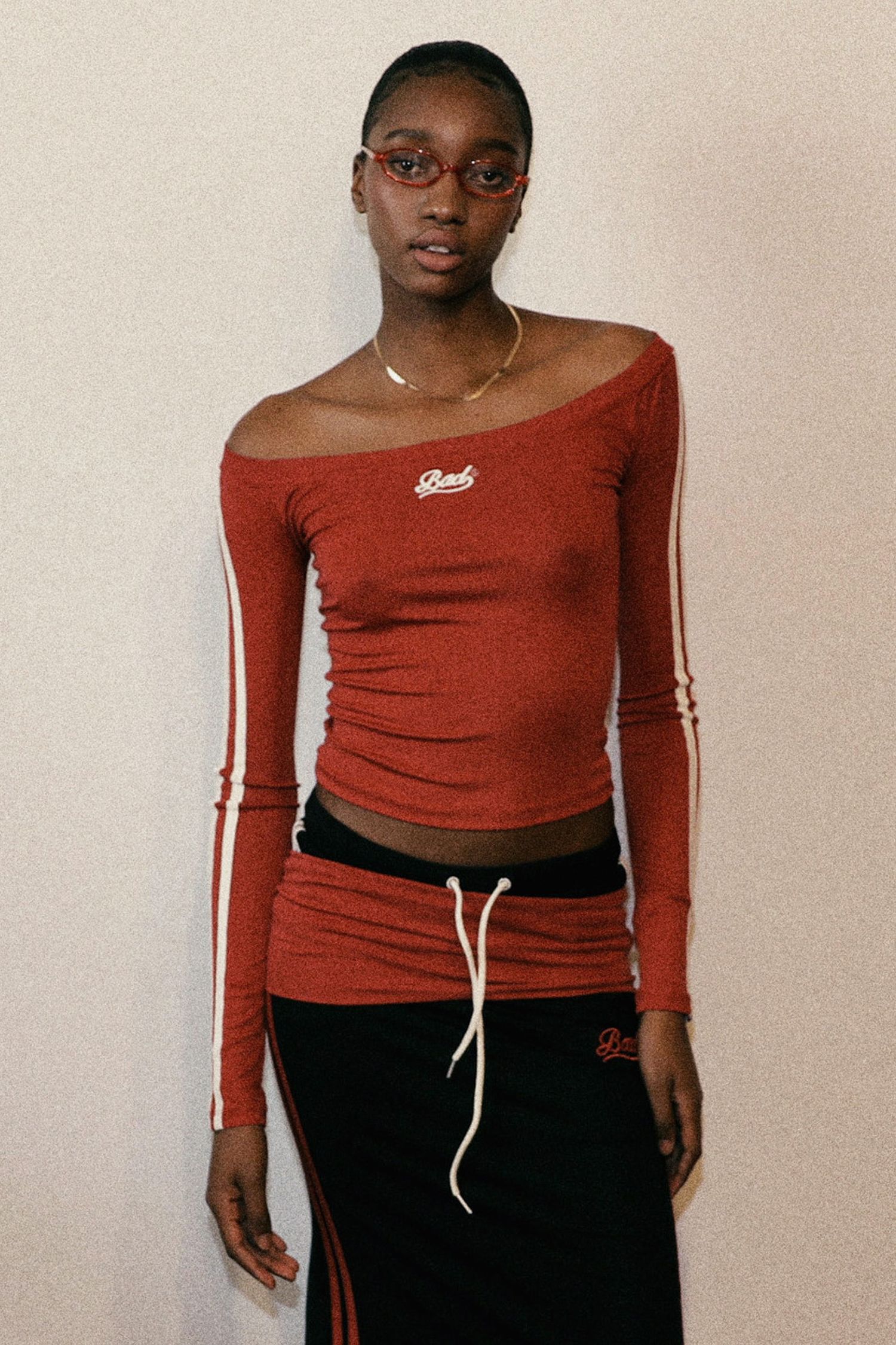  Barbara off-shoulder top - Red