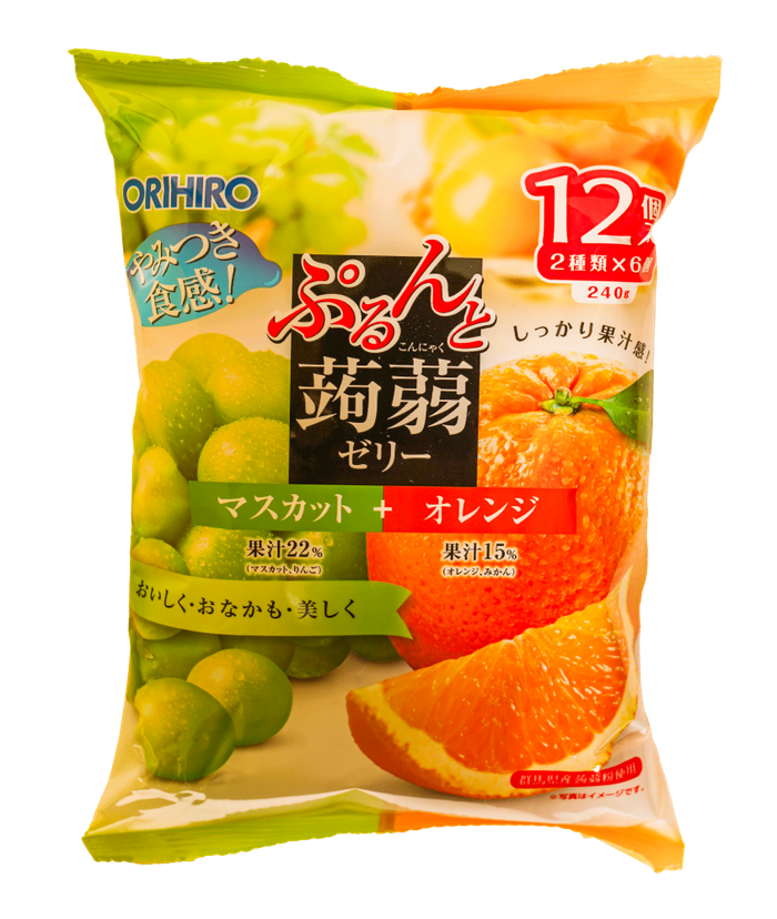 Orihiro Orange & Muscat jelly 12/240g