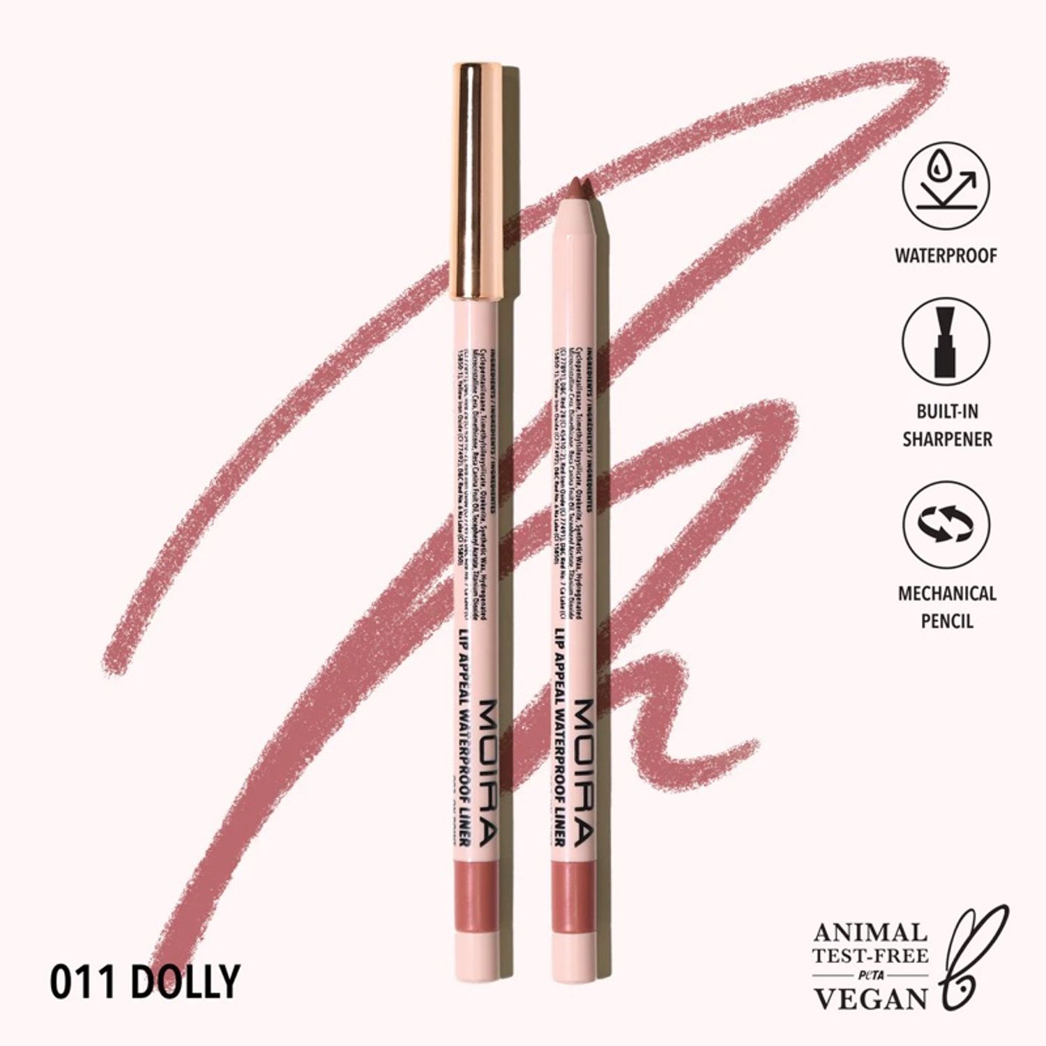 Moira lip appeal waterproof liner /011/ dolly 