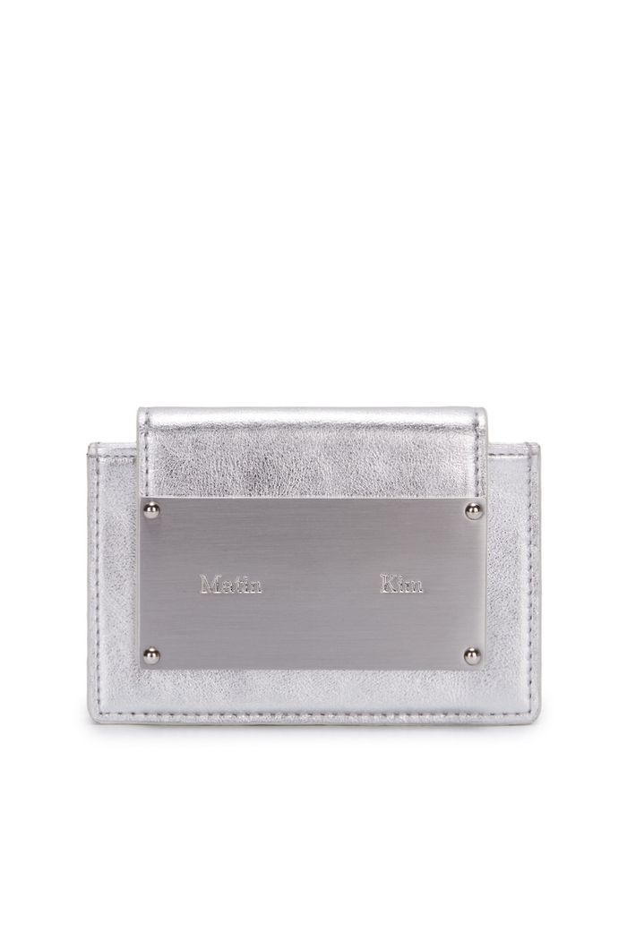ACCORDION WALLET IN SILVER