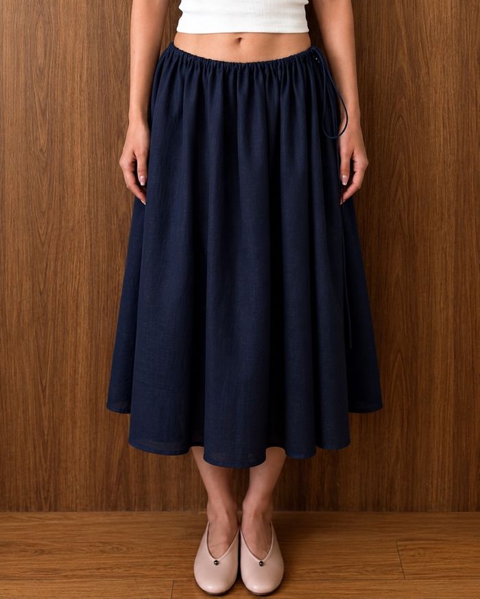 TIE SKIRT | NAVY
