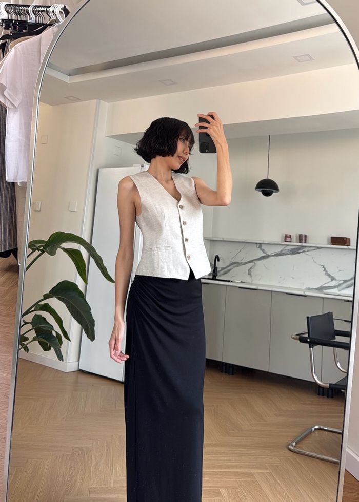 Retro Elegant V-Neck Vest