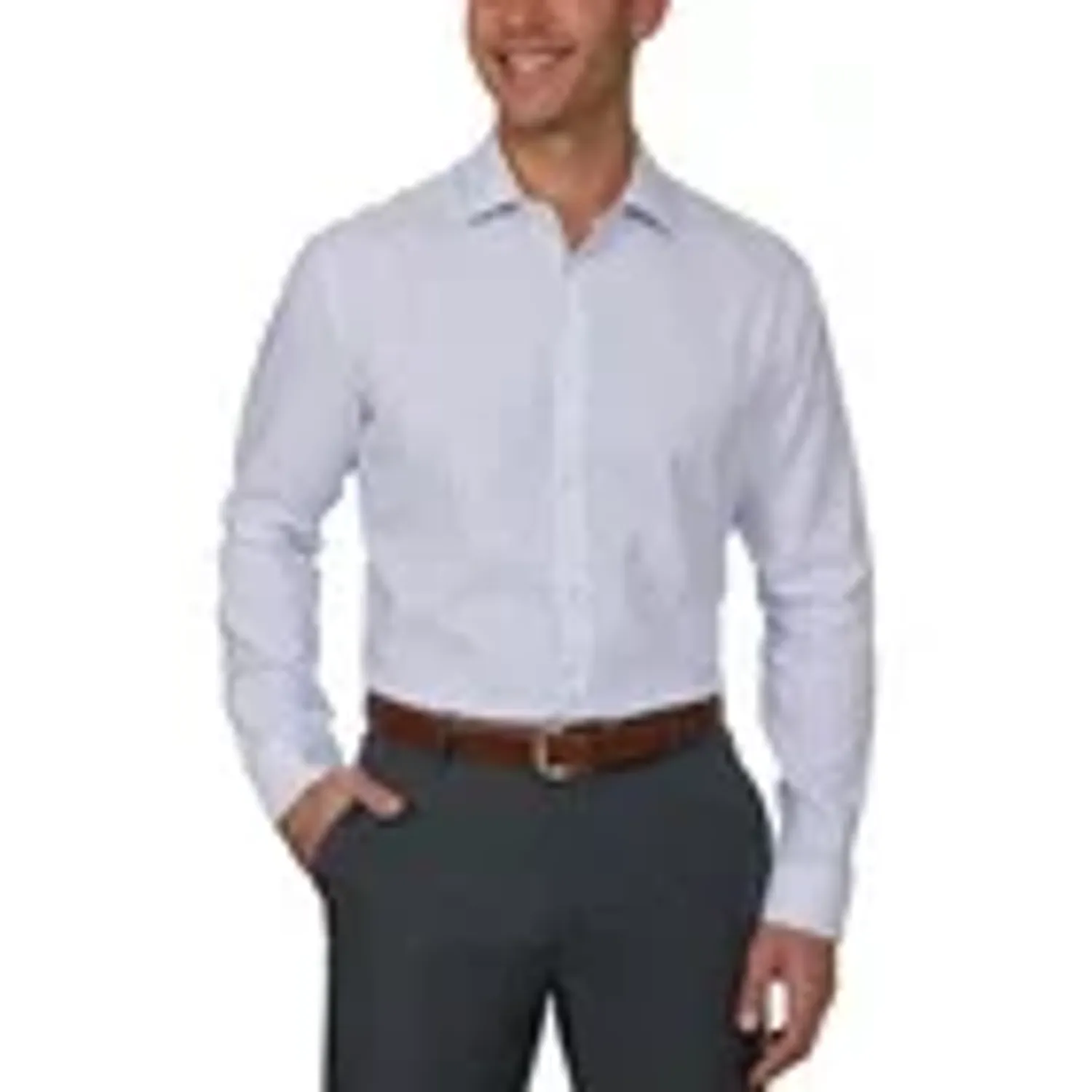 NEW Men's Kenneth Cole Dress Shirt White Size XL 17 - 17.5