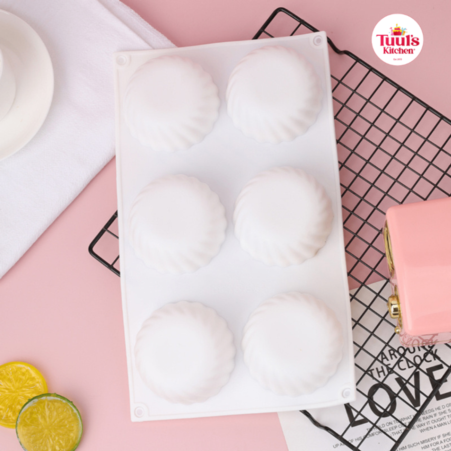 Мүссний тал мушгиа хээтэй 6тай силикон хэв