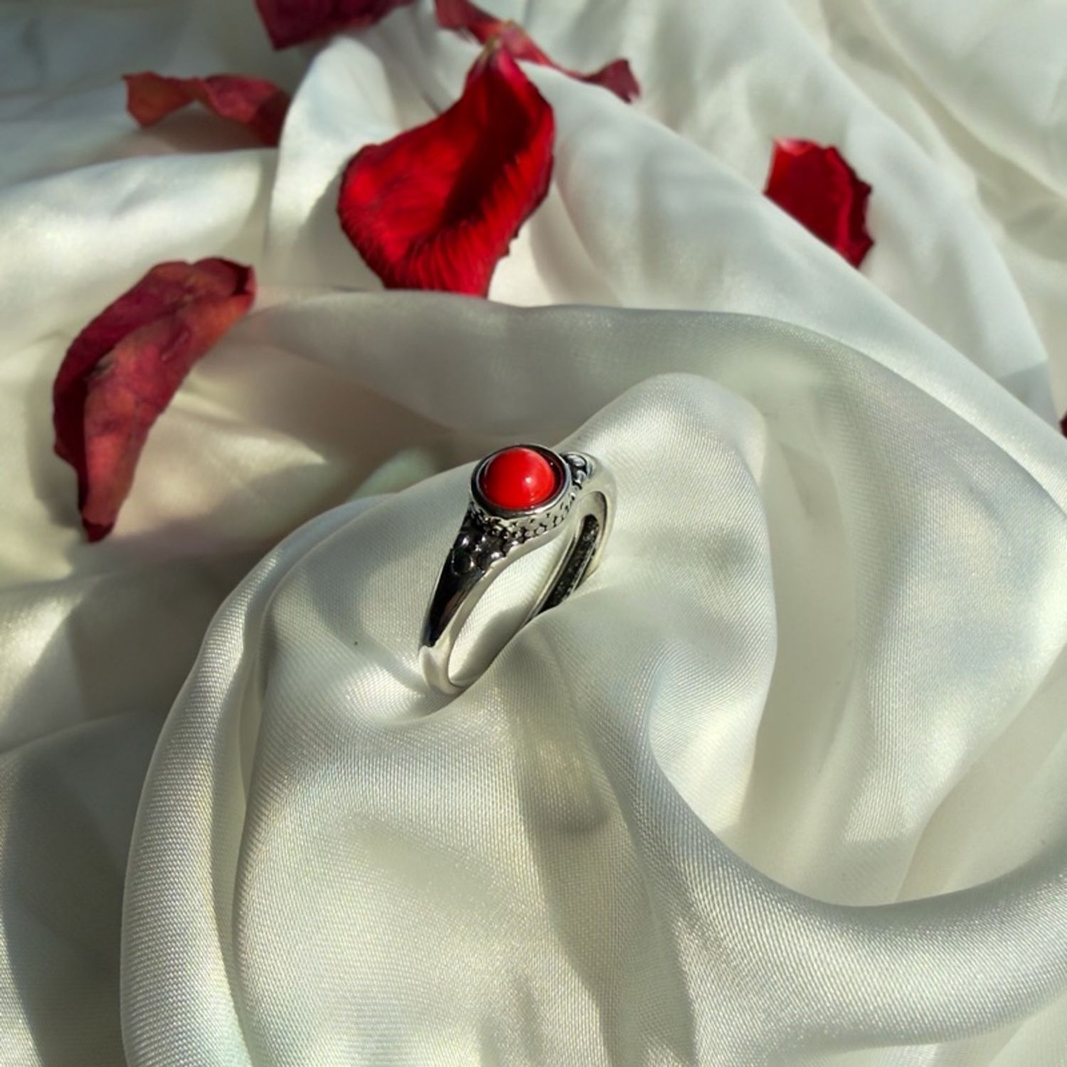 Red Jasper Silver Ring | Бөгж